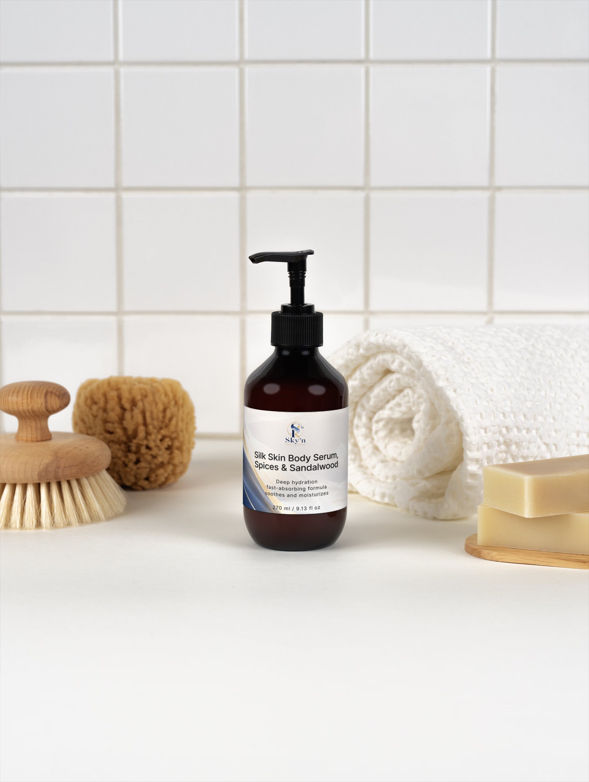 Silk Skin Body Serum, Spices & Sandalwood