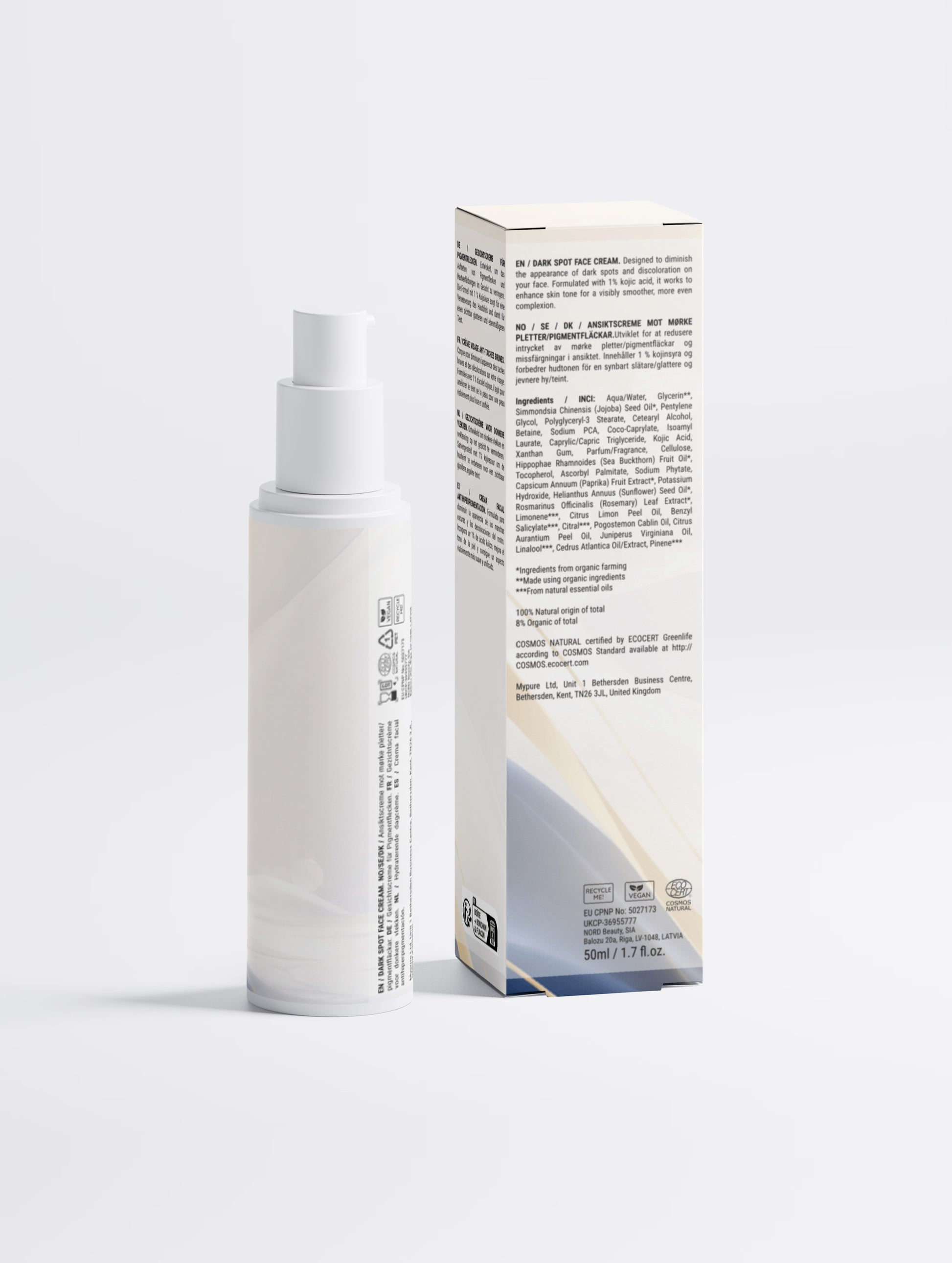 Dark Spot Face Cream with Kojic Acid